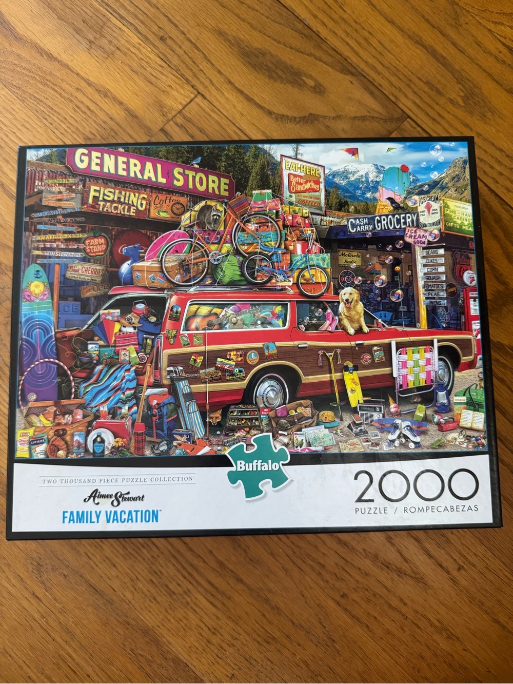 Buffalo David Bitton Family Vacation Puzzle - Multicolor Road Trip Scene